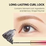 Heroine Make by KissMe Mini Mascara Black, Waterproof Mascara Volume and Length with Ultra-Fine Brush for Precise Application, Hypoallergenic & Long-Lasting, Smudge-Proof Lashes, Made in Japan 1 EA