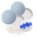 Club 2pk Suppin Translucent Pressed Powder Foundation + Overnight Skincare, Finishing Powder Makeup & Face Powder with Amino Acids, Shea Butter& Aloe, 24H Long-Lasting Japanese Skincare, WHITE