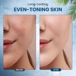 Club 2pk Suppin Translucent Pressed Powder Foundation + Overnight Skincare, Finishing Powder Makeup & Face Powder with Amino Acids, Shea Butter& Aloe, 24H Long-Lasting Japanese Skincare, WHITE