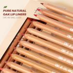 Espoce Lip Liner Set, 12Pcs Pure Natural Oak Brown Pink Red Series Lip Liners, Smooth and High Pigmented Lip Makeup Pencil