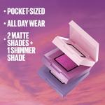 Maybelline New York Shadow Blocks Shadow Blocks Eyeshadow Palette, Stacked Eye Shadow Trio, North 3rd & Bedford Ave, 0.08 oz