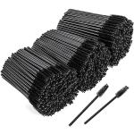 BTYMS 500 Pieces Disposable Mascara Wands Eyelash Brush Brow Brushes Applicators Lash Spoolies for Eye Lash Extension - Black