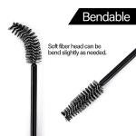 BTYMS 500 Pieces Disposable Mascara Wands Eyelash Brush Brow Brushes Applicators Lash Spoolies for Eye Lash Extension - Black