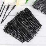 BTYMS 500 Pieces Disposable Mascara Wands Eyelash Brush Brow Brushes Applicators Lash Spoolies for Eye Lash Extension - Black