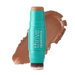 Thrive Causemetics Triple Threat Color Stick: Cream Bronzer & Contour Stick with Vitamin E, Evening Primrose Oil, Waterproof Smudge Proof Face Makeup, Anita (Light Medium Neutral)