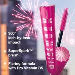 Maybelline Lash Sensational Firework Washable Mascara, Lengthening & Volumizing Mascara for up to 24HR wear, Brownish Black, 1 Count