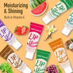 AZEN 24 Pack Lip Gloss Set, Clear Lip Gloss Bulk, Lip Oil for Dry Cracked Lips Moisturizing Hydrating Nourishing with Vitamin E