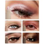 UOCK Five-color eyeshadow stick set, matte and shimmer eyeshadow pencils, face highlighter sticks, and eye makeup pencils, highly pigmented eyeshadow palette (02#)