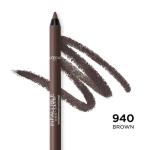 L'Oreal Paris Makeup Infallible Pro-Last Pencil Eyeliner, Waterproof and Smudge-Resistant, Glides on Easily to Create any Look, Brown, 0.042 oz.