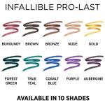 L'Oreal Paris Makeup Infallible Pro-Last Pencil Eyeliner, Waterproof and Smudge-Resistant, Glides on Easily to Create any Look, Brown, 0.042 oz.
