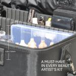 OrKo Disposable Makeup Applicator Kit with Spatulas, Lip Applicators, Eyeliner Brushes, Sponge, Eye Brow & Mascara Brush Includes Portable Collapsible Trash Bin Ideal for Makeup Artist - (104 Pcs)