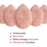 wet n wild Makeup Sponge - Low Product Absorption for Streak-Free Application, Effortless Blending Beauty for a Smooth Professional Looking Finish, Cruelty-Free & Vegan-Microfiber