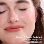 Flower Knows Strawberry Cupid All Day Glow Liquid Blush,Water- & Sweat-Resistant Blush for Cheeks,Blendable Dewy Finish with Hydrating Formula (01 Frosty Strawberry,0.25 Fl Oz)