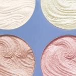 Boobeen Highlighter Palette - Powder Shimmer Highlighter Makeup Facial Illuminator Bronzer Palette - Waterproof Long Lasting