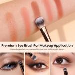 MAANGE 7 PCS Foundation Makeup Brush Set With Bag, Make up Brushes, Eyeshadow Concealer Brush, Double-ended Foundation Contour Powder Blush, Professional Face brush Set Tools For Liquid,Cream(Apricot)