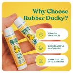 Rubber Ducky | Lip Balm with SPF 44, Water Resistant Sunscreen Lip Balm | Vegan, Untinted, Vanilla Flavor, with Vitamin E | All Season - Broad Spectrum Sunscreen for Lips