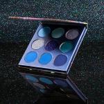 docolor Eyeshadow Palette 9 Colors Blue Eyeshadow Gemstone Shadow Palette Highly Pigmented Mattes Shimmers Smokey Glitter Cream Colorful Powder Blendable Long Lasting Waterproof Makeup Palette