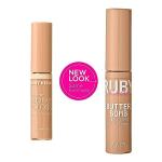 Ruby Kisses Lip Gloss Butter Bomb Gloss Non-Sticky Lip Gloss Vitamin E Natural Nude Lip Makeup - 7.8mL (0.26 US fl.oz) (White Lie)