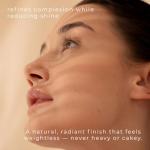 Honeybee Gardens Pressed Mineral Powder Foundation Refill, Malibu, Medium Olive Shade, Adjustable Coverage, Natural Finish, With Botanical Extracts And Vitamin E, 7.5g