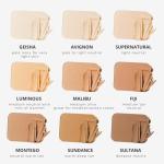 Honeybee Gardens Pressed Mineral Powder Foundation Refill, Malibu, Medium Olive Shade, Adjustable Coverage, Natural Finish, With Botanical Extracts And Vitamin E, 7.5g