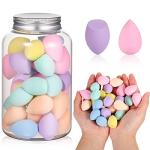 40Pcs Mini Makeup Sponge Multi Colored Beauty Sponges Blender Professional Blender Sponges Super Soft Facial Makeup Tools for Foundation, Powder, Liquid