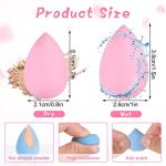 40Pcs Mini Makeup Sponge Multi Colored Beauty Sponges Blender Professional Blender Sponges Super Soft Facial Makeup Tools for Foundation, Powder, Liquid