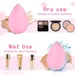 40Pcs Mini Makeup Sponge Multi Colored Beauty Sponges Blender Professional Blender Sponges Super Soft Facial Makeup Tools for Foundation, Powder, Liquid