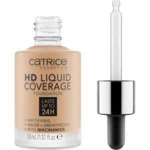 Catrice | HD Liquid Coverage Foundation | Flawless, High Coverage | Vegan & Cruelty Free (032 | Nude Beige)