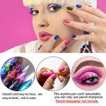 LemonSac 15PCS Colorful Eyeliner Pen Set, Eye Shadow Pencil, Pearl & Matte Metallic Glitter Eyeliner for Women, Eye & Lip Liner, Professional Eye Makeup Set
