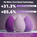 BS-MALL Makeup Sponge Set 6 Pcs – Premium Beauty Blenders for Flawless Makeup Application