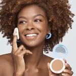 Ruby Kisses No More Blemish Face Powder with Salicylic Acid Korean Makeup Matte Finish Full Coverage Pressed Powder (Cafe Caramel)