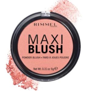 Rimmel London Maxi - 001 Third Base - Blush Powder, Lightweight, Highly Pigmented, Blendable, 0.31oz