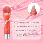 Ruby Kisses Jellicious Mouth Watering Lip Gloss JLG04 (3 PACKS)