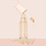 ColourPop Hi-Lite Dewy Liquid Highlighter - Ultra-Reflective Face & Body Illuminator - Glowy Summer Makeup with Hyaluronic Acid & Niacinamide for a Blendable Glow - Sugar Donut (0.38 oz)