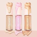 ColourPop Hi-Lite Dewy Liquid Highlighter - Ultra-Reflective Face & Body Illuminator - Glowy Summer Makeup with Hyaluronic Acid & Niacinamide for a Blendable Glow - Sugar Donut (0.38 oz)