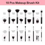 Stocking Stuffers for Women Teen Girls - Christmas Gifts 13 Pcs Makeup Brushes Set, Premium Kit with Foundation Concealer Makeup Blush Sponge, Professional Beauty Accessories for Women Sister Birthday