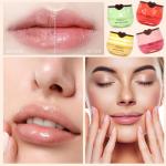 4 PCS Bee Lip Balm Lip Mask Honey Pot, Honey & Strawberry & Watermelon & Apple Lime Lip Sleeping Mask Propolis Moisturizing Lip Balm with Stick, Hydrating Prevention Dry & Cracked