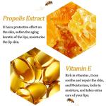 4 PCS Bee Lip Balm Lip Mask Honey Pot, Honey & Strawberry & Watermelon & Apple Lime Lip Sleeping Mask Propolis Moisturizing Lip Balm with Stick, Hydrating Prevention Dry & Cracked