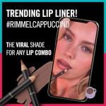 Rimmel Lasting Finish 8HR Soft Lip Liner Pencil - Vibrant, Blendable Formula to Lock Lipstick in Place for 8 Hours - 215 Ms.Mauve, .04oz