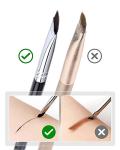 Eyeliner Brush, EIGSHOW Sickle Angled Gel Eyeliner Makeup Brush for Precise Eye Liner, Eyebrow, Eyelid with Ultra Thin Curved Vegan Bristles (E865)