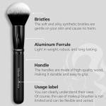 Makeup Brushes Set, Mlemle Professional 26 Pcs Makeup Kit, Include Powder Foundation Concealers Blush Eye shadows 21 Pcs Makeup Brushes and 2 Powder Puff, 3 Makeup Sponge(A01-Black)
