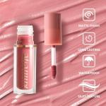 KIMIEYE 12 Colors Matte Liquid Lipstick Kit, Long Lasting Lip Tint, Waterproof Lip Stain, Non-Stick Cup Quick-dry Velvet Nude to Red Lipstick Makeup Set, Up to 24H Wear (SET B)