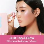 COLORGRAM Milk Bling Heartlighter 01 Peach Heart | Silky Smooth Versatile Creamy Highlighter with Shimmery Finish, Soft and Natural Glow Perfect for Daily Makeup