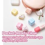 COLORGRAM Milk Bling Heartlighter 01 Peach Heart | Silky Smooth Versatile Creamy Highlighter with Shimmery Finish, Soft and Natural Glow Perfect for Daily Makeup