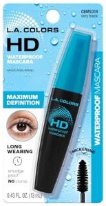 L.A. COLORS HD Waterproof Mascara, Very Black - Carded CBMS314