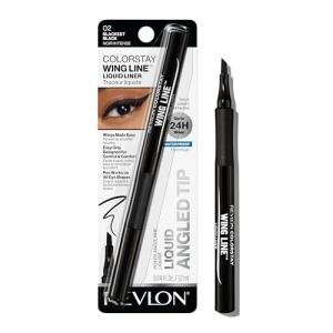 Revlon Liquid Eyeliner Pen, ColorStay Wing Line Eye Makeup, Waterproof, Smudge-proof, Stocking Stuffer for Her, Longwearing with Angled Felt Tip
