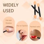 50PCS Disposable Eyeshadow Applicators,Sponge Tips Eye Shadow Applicator Sticks Double Sided, Suitable for Home and Travel Use