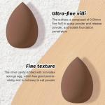 GOERTI Beauty Blender Sponge Set 14PCS – Multi-Size Makeup Sponges for Foundation, Liquid, Powder - Triangle Puffs, Mini Beauty Blender, Thumb Powder Puff, Reusable & Wet or Dry Use (Brown)