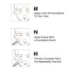 Foundation Brush, Flat Top Kabuki Foundation Brush for Liquid Makeup, Cream, Powder, Travel Size Face Foundation Blending Makeup Brushes (131)…