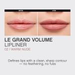 Vivienne Sabó Gel Lipliner Le Grand Volume – Long-Lasting Smudge-Proof Lip Liner & All-Over Lip Color, Creamy Precision Formula, Hydrating & Comfortable Wear, 02 Warm Nude